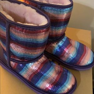 UGG Kids Classic II Sequin Rainbow